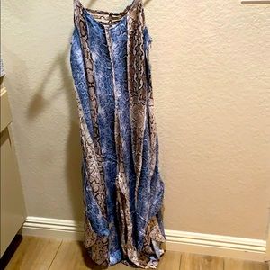 MSK Sexy Snake Skin Pattern Flowy Pantsuit